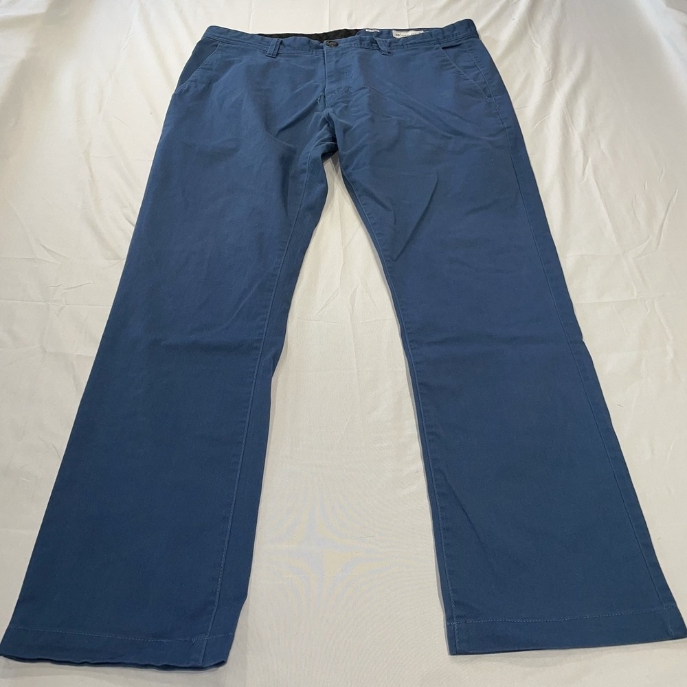 Volcom Frickin Modern Stretch Chino Pants Mens 38x32 Blue Repreve